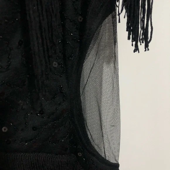 Black Flapper 1920’s Sequin Dress Costume New With Tags - Picture 12 of 13